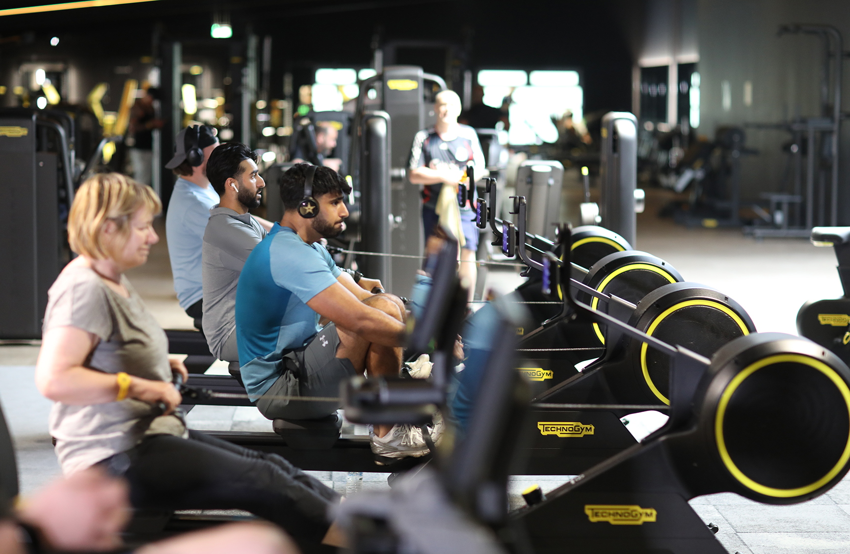 A photo of gymgoers at BigBox in Huddersfield