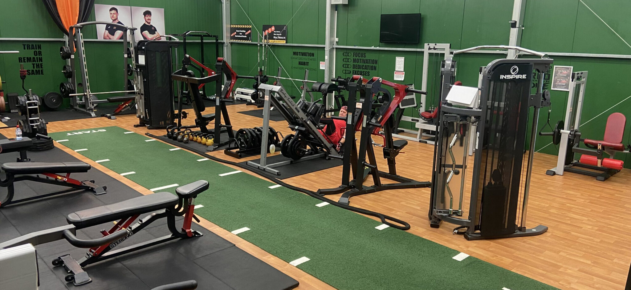 A photo of the gym at Real Bodies in Suffolk.