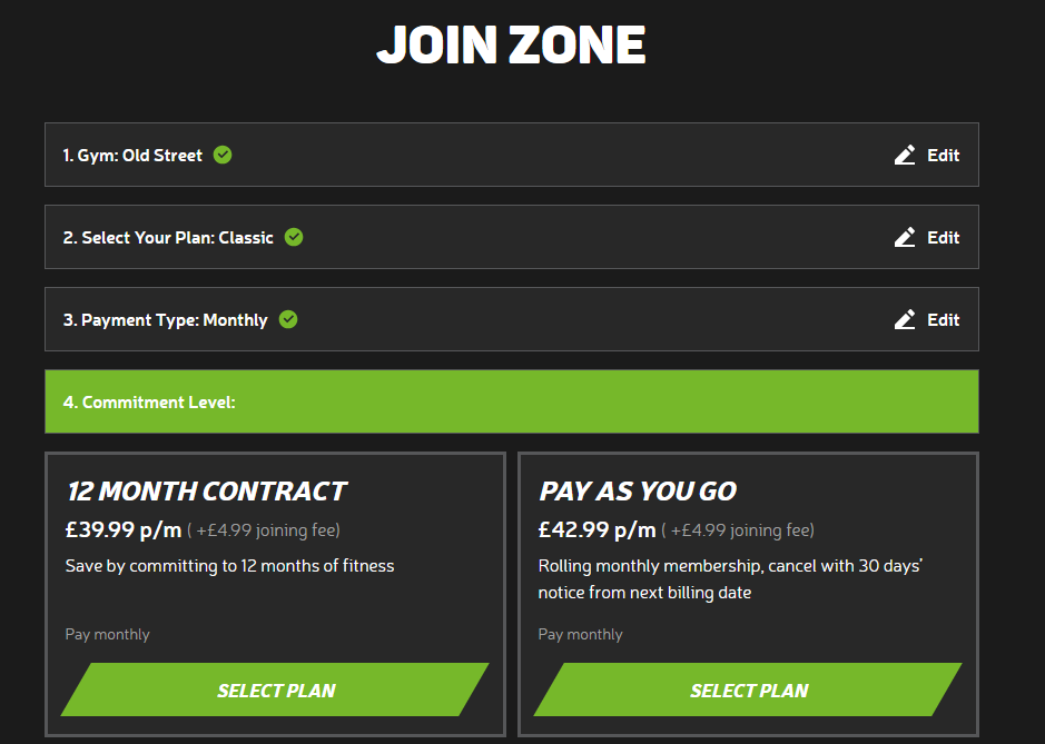 A Classic membership at énergie Fitness Old Street, London cost £39.99 per month on 6 June 2025.